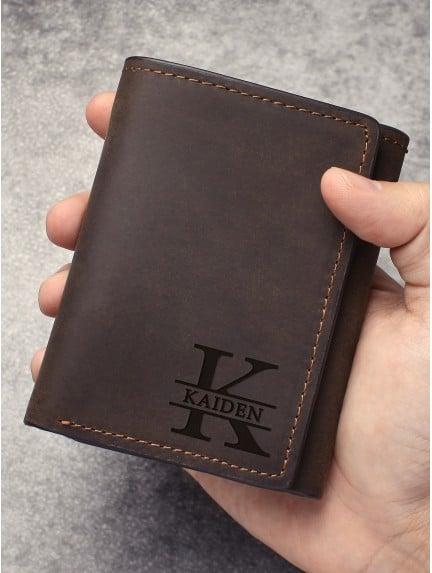 Mens Personalized Trifold Wallet | Rugged Gifts